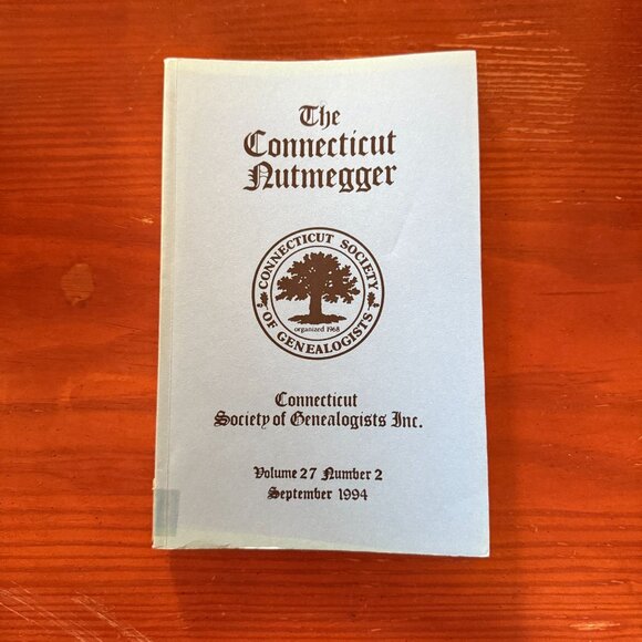 The Connecticut Nutmegger Journal Lot Of 5 Volumes 1994 & 2000 - Picture 2 of 5